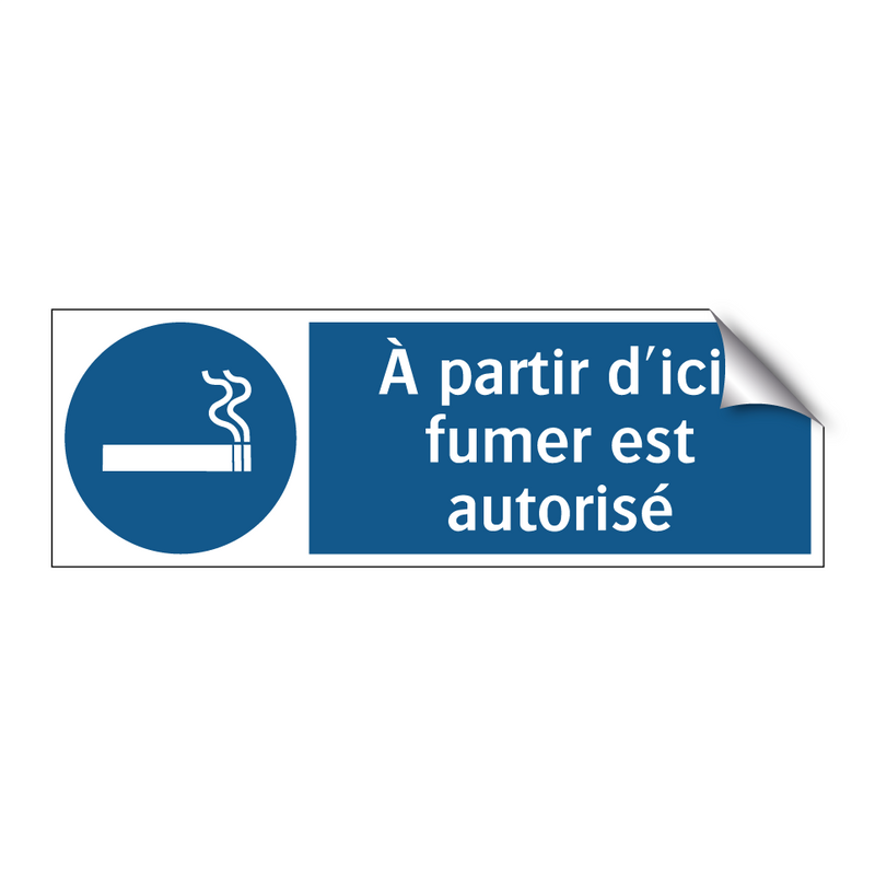 À partir d'ici, fumer est autorisé