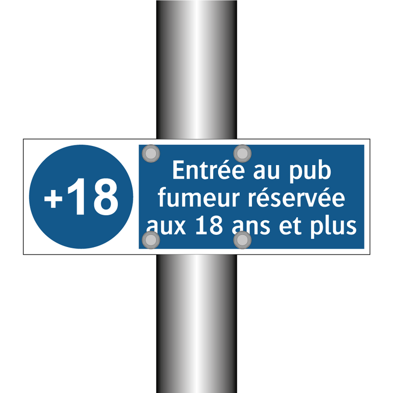 Entrée au pub fumeur réservée aux 18 ans et plus