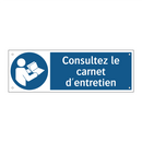 Consultez le carnet d'entretien