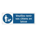 Veuillez tenir vos chiens en laisse