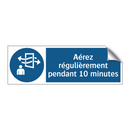 Aérez régulièrement pendant 10 minutes