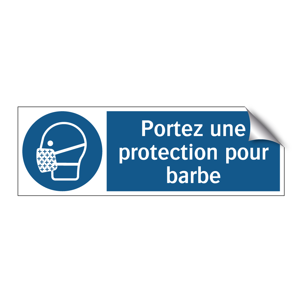 Portez une protection pour barbe