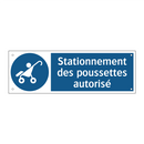 Stationnement des poussettes autorisé