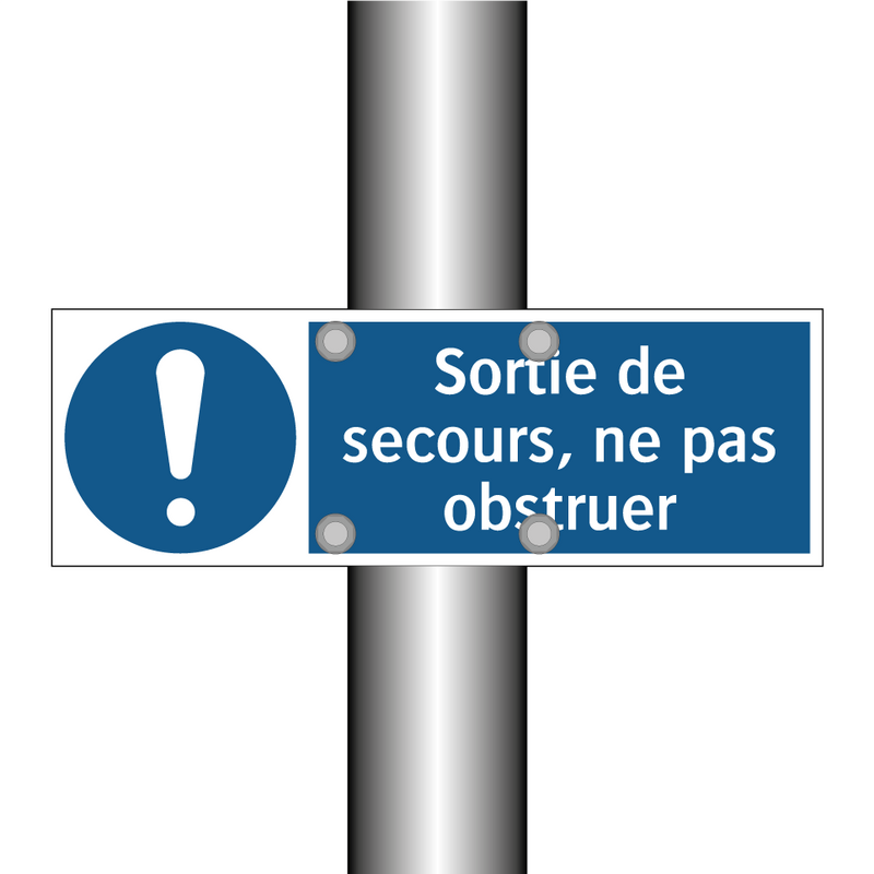 Sortie de secours, ne pas obstruer