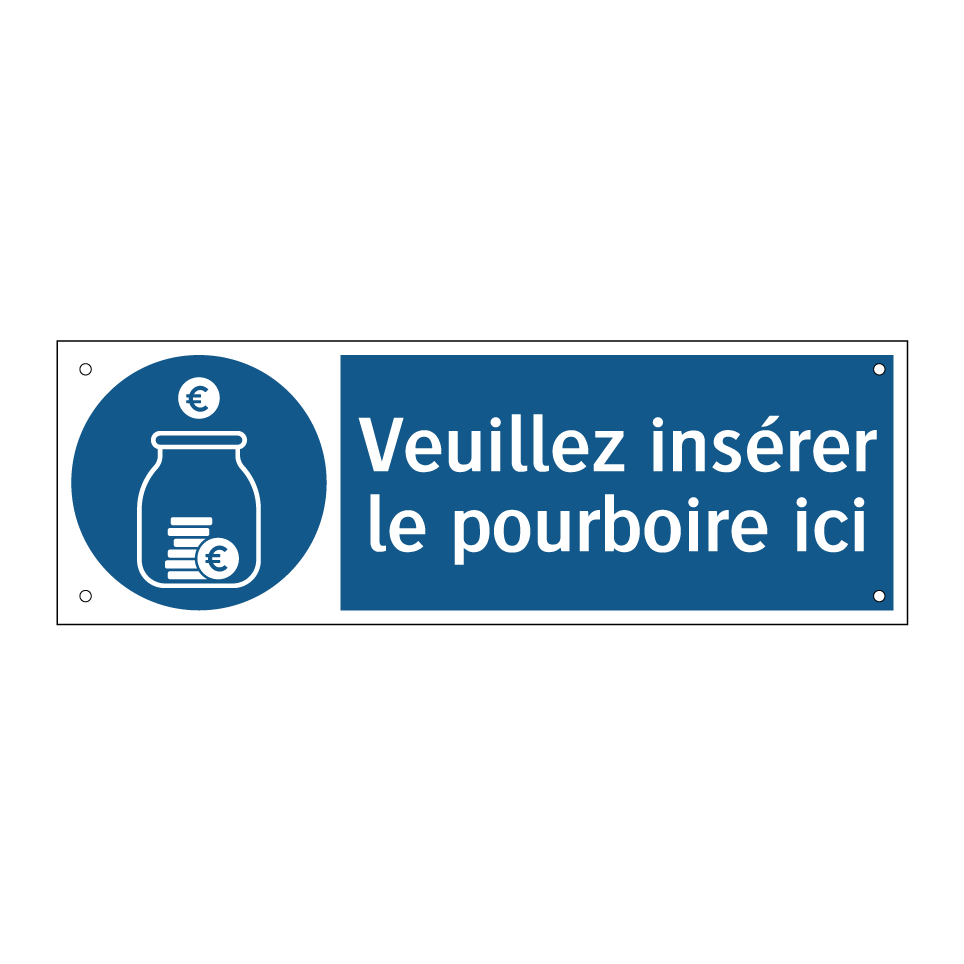 Veuillez insérer le pourboire ici