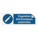 Cigarettes électroniques autorisées