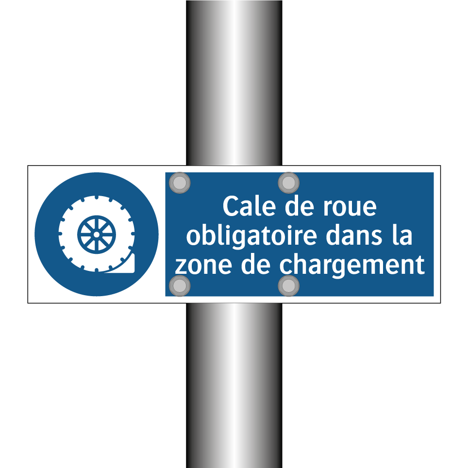 Cale de roue obligatoire dans la zone de chargement