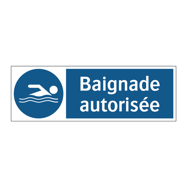 Baignade autorisée
