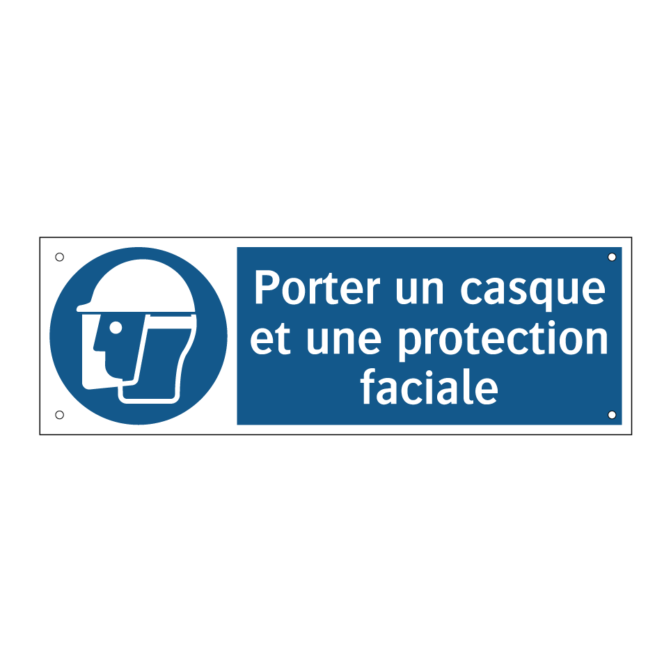 Porter un casque et une protection faciale