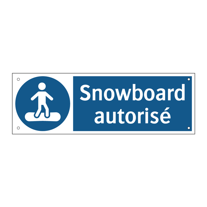 Snowboard autorisé