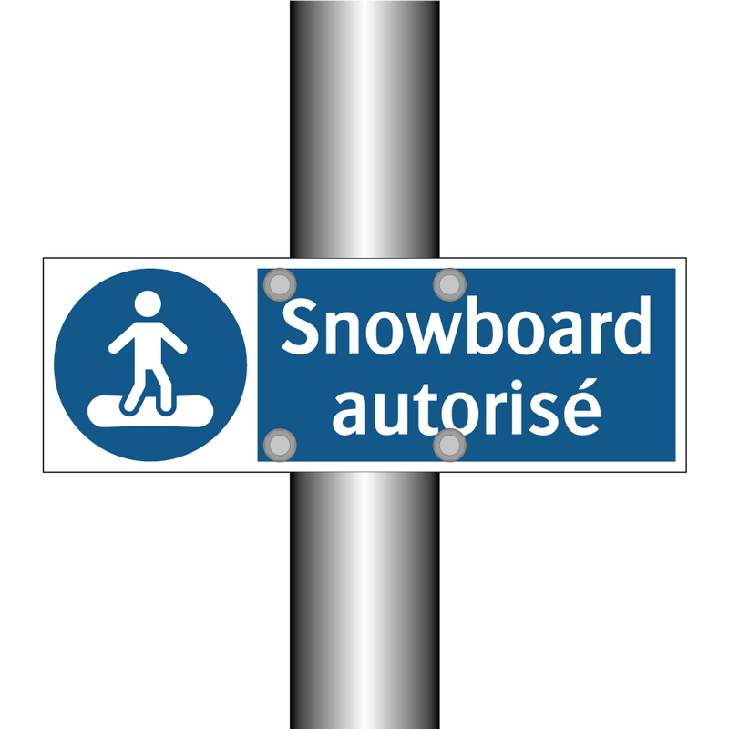 Snowboard autorisé