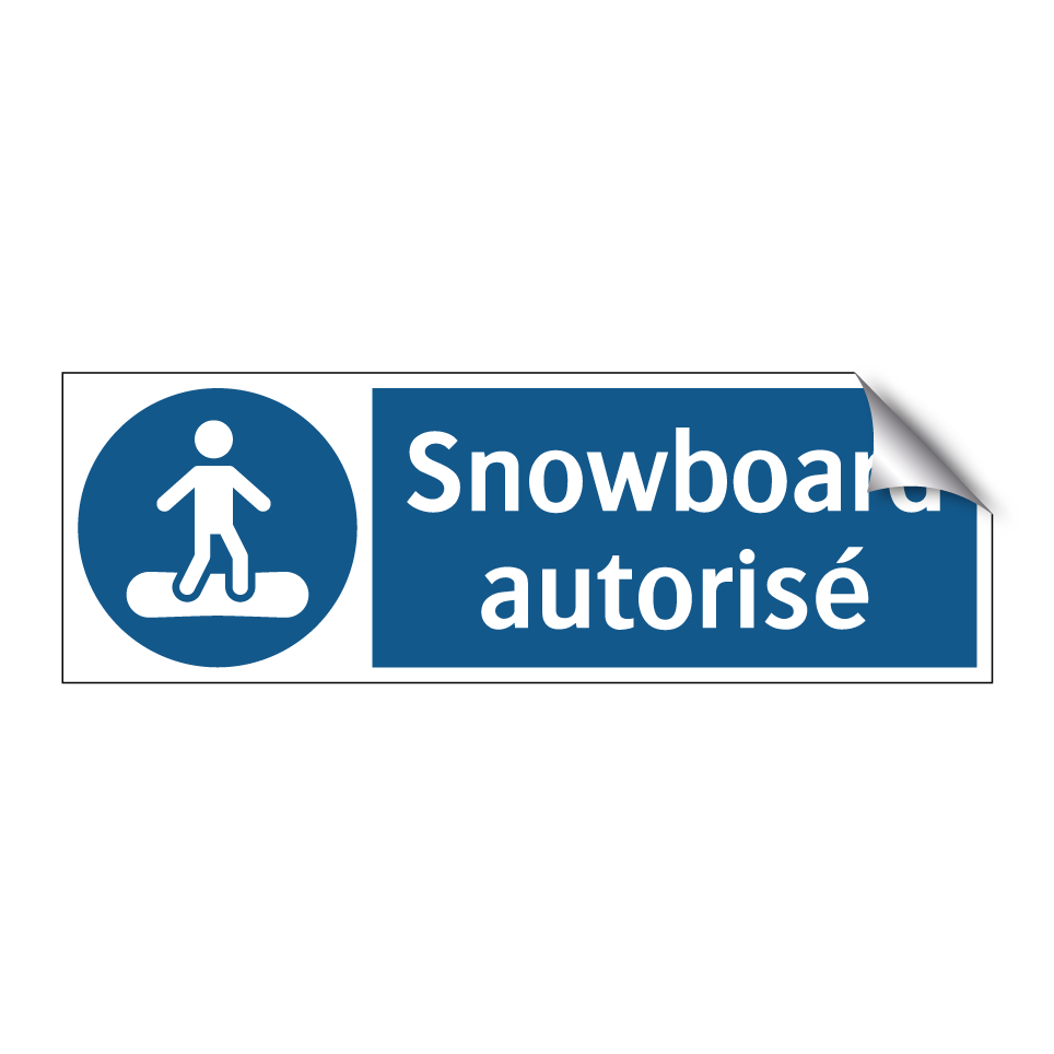 Snowboard autorisé