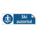 Ski autorisé