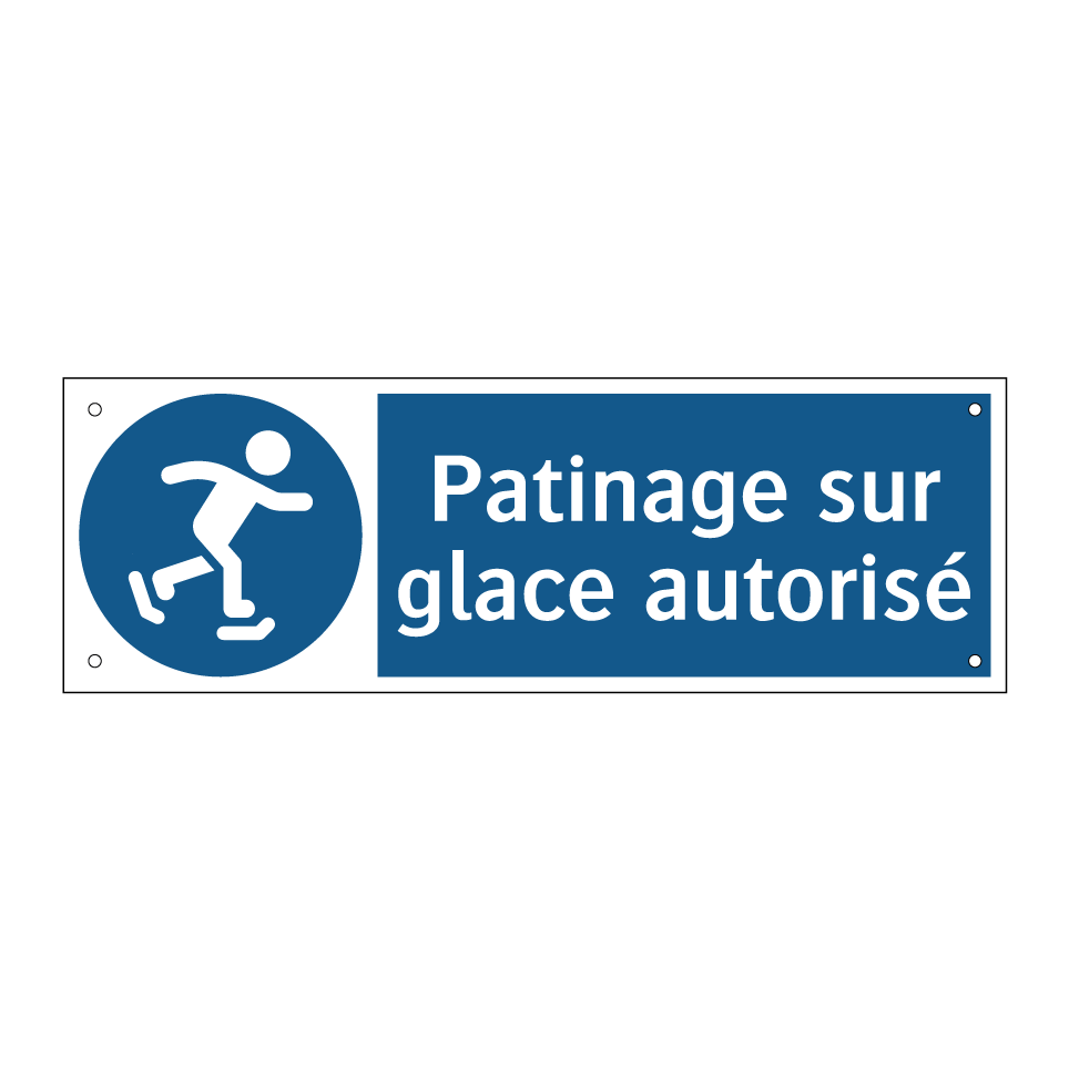 Patinage sur glace autorisé