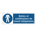 Bottes et combinaison de travail obligatoires
