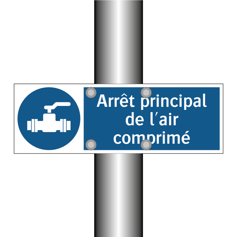 Arrêt principal de l'air comprimé
