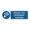 Assurer une ventilation continue