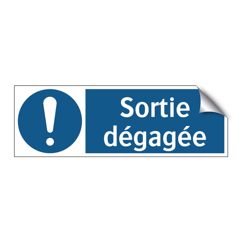 Sortie dégagée