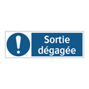 Sortie dégagée