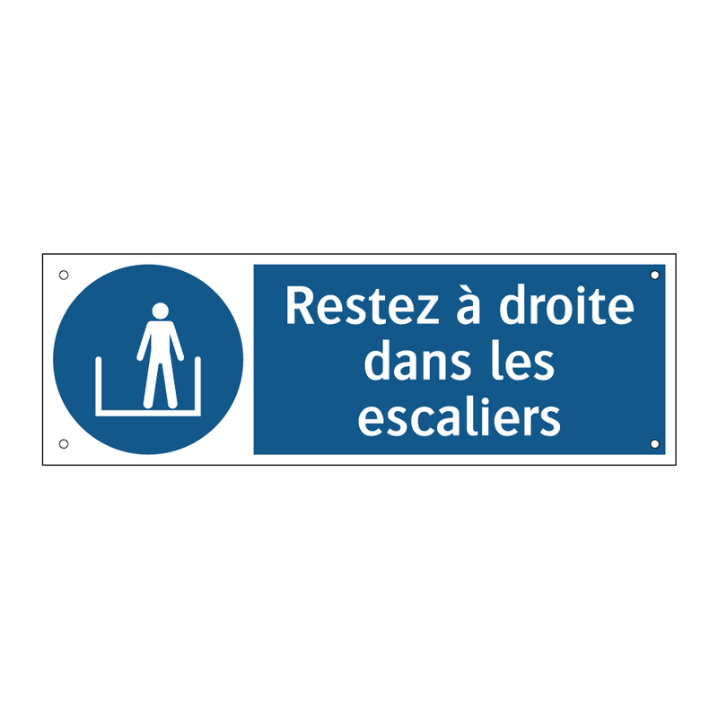Restez à droite dans les escaliers