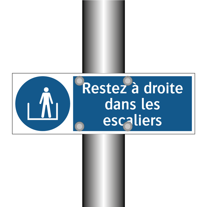 Restez à droite dans les escaliers