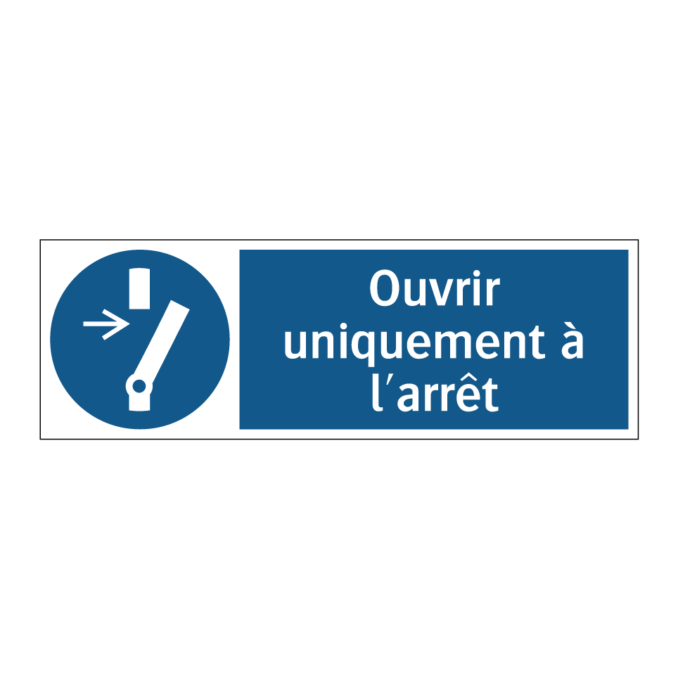Ouvrir uniquement à l'arrêt