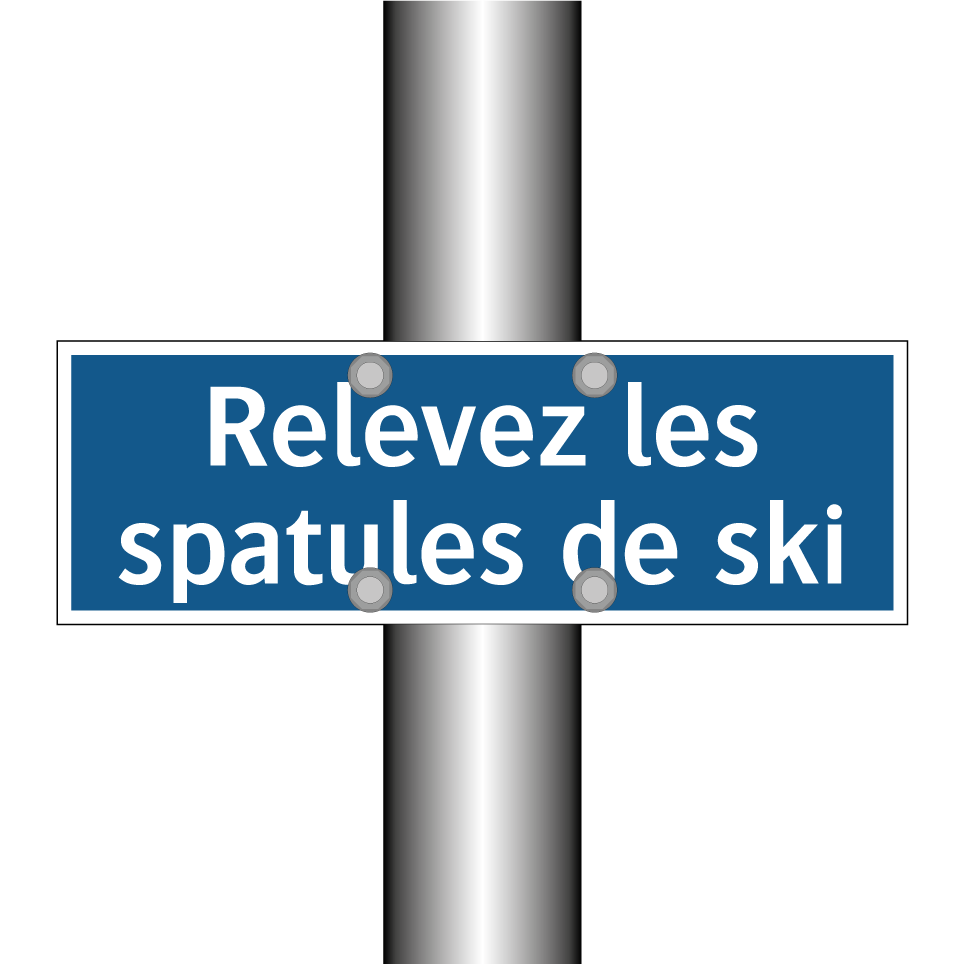 Relevez les spatules de ski