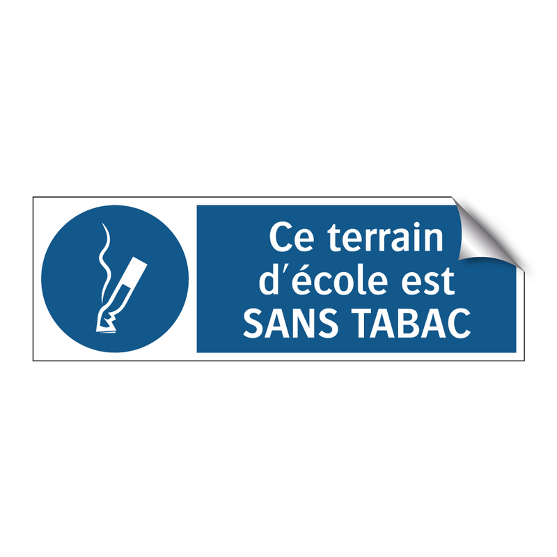 Ce terrain d'école est SANS TABAC