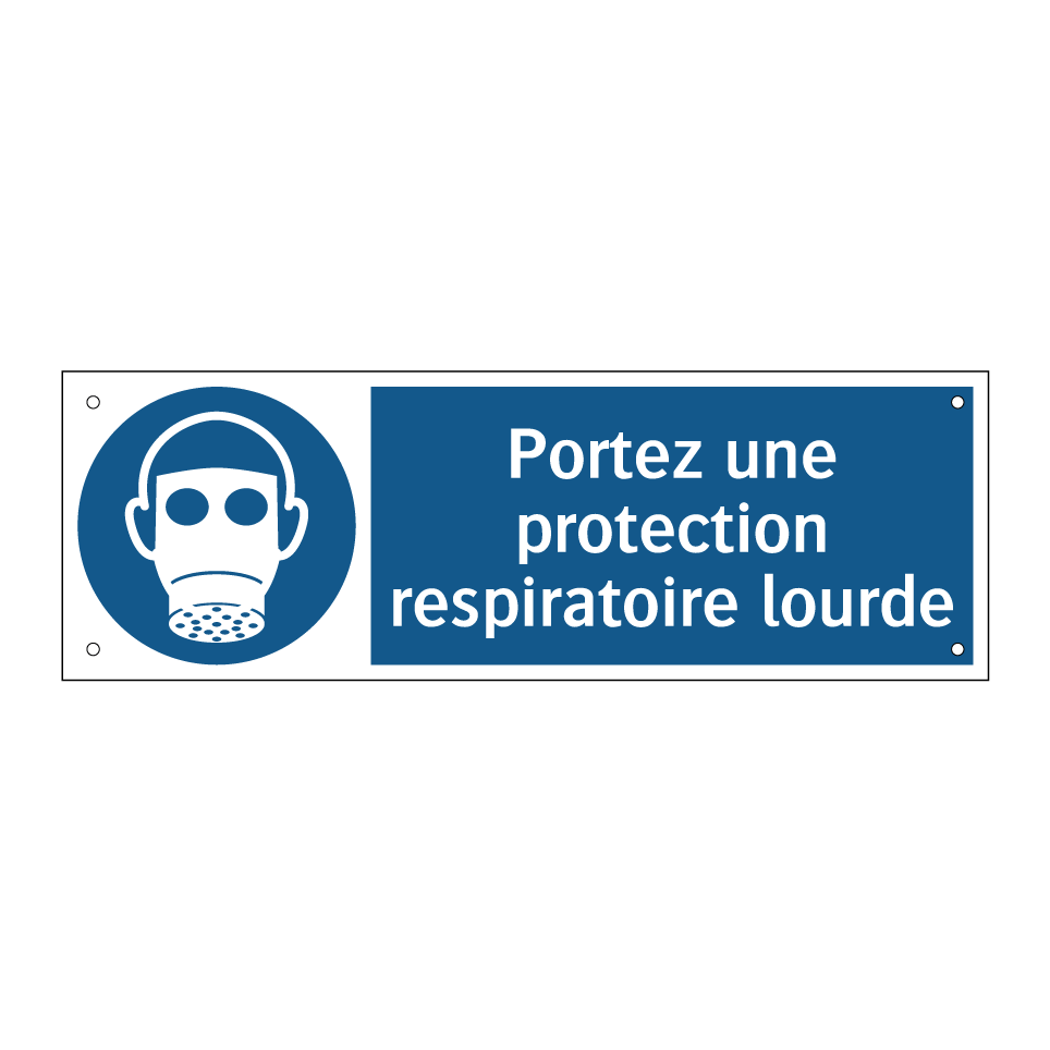 Portez une protection respiratoire lourde