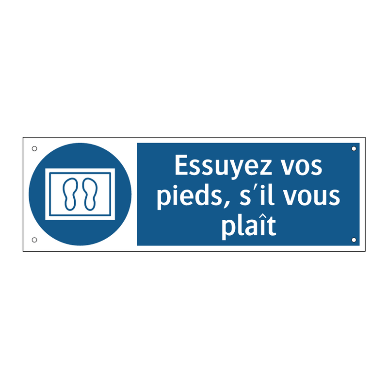 Essuyez vos pieds, s'il vous plaît
