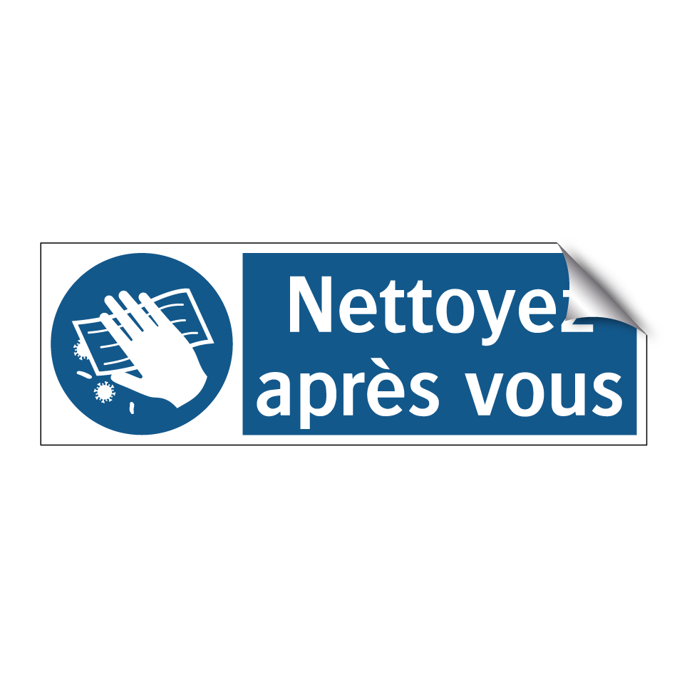 Nettoyez après vous