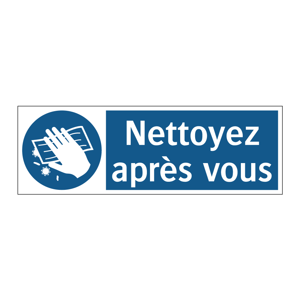 Nettoyez après vous