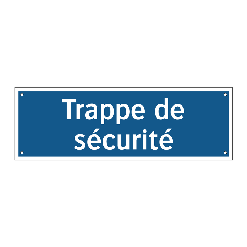 Trappe de sécurité