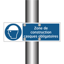Zone de construction casques obligatoires