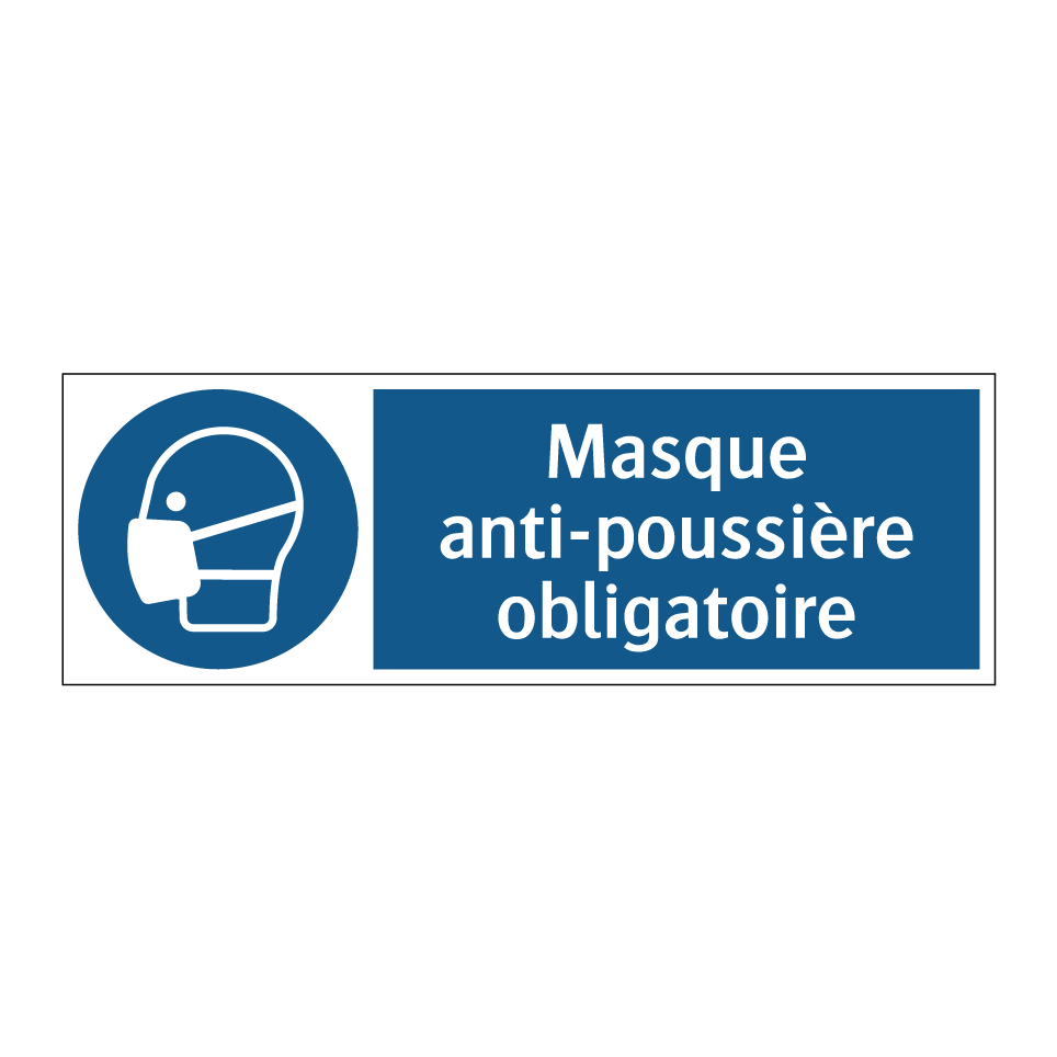 Masque anti-poussière obligatoire