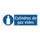 Cylindres de gaz vides