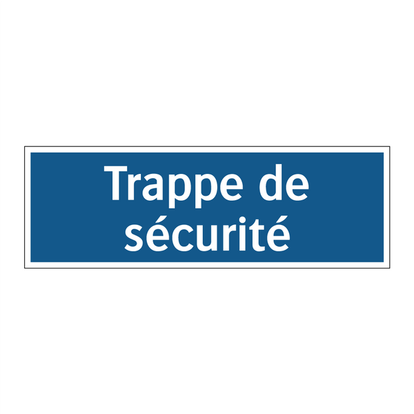 Trappe de sécurité