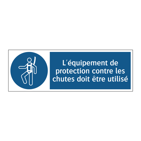 L'équipement de protection contre les chutes doit être utilisé