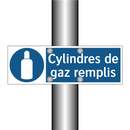 Cylindres de gaz remplis