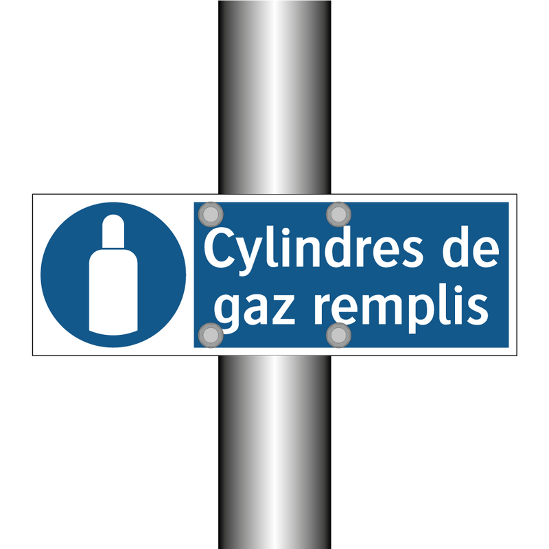 Cylindres de gaz remplis