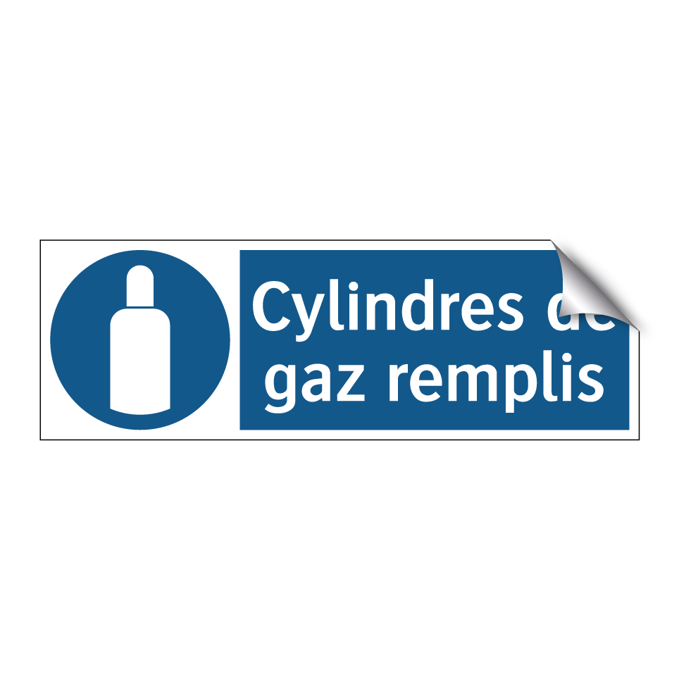 Cylindres de gaz remplis