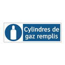 Cylindres de gaz remplis