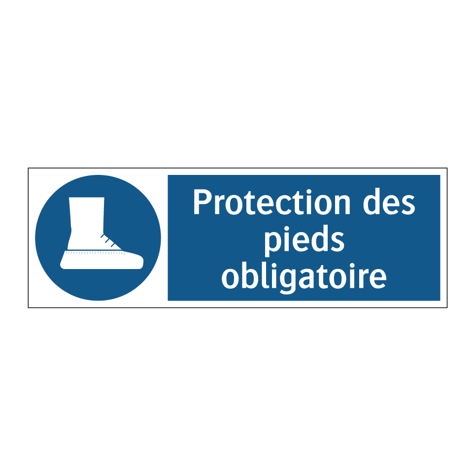 Protection des pieds obligatoire