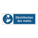 Désinfection des mains