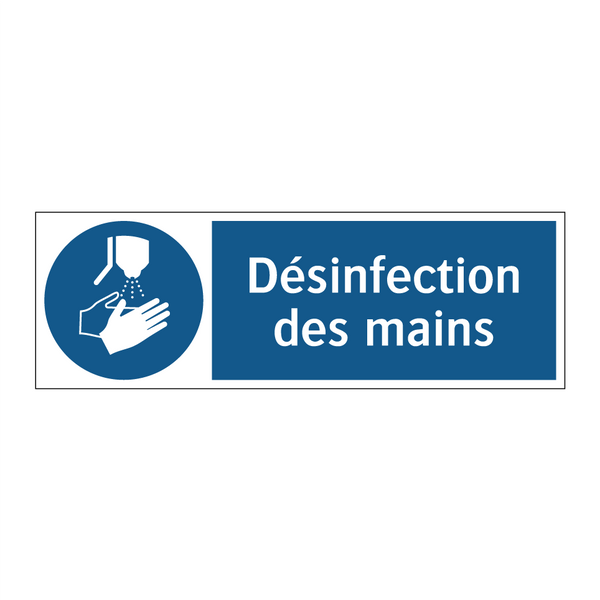 Désinfection des mains