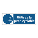 Utilisez la piste cyclable
