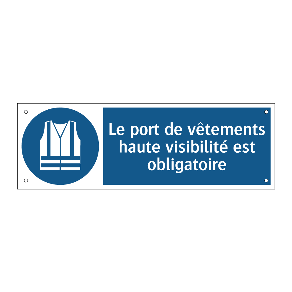 Le port de vêtements haute visibilité est obligatoire
