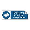Chaussures d'intérieur uniquement