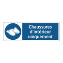 Chaussures d'intérieur uniquement