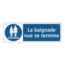 La baignade nue se termine